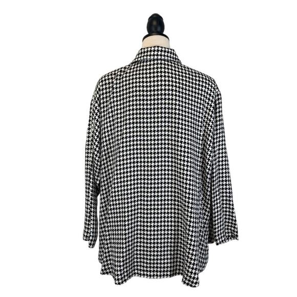 Vintage Y2K Express Houndstooth Swing Coat Jacket Size Small - Picture 5 of 9